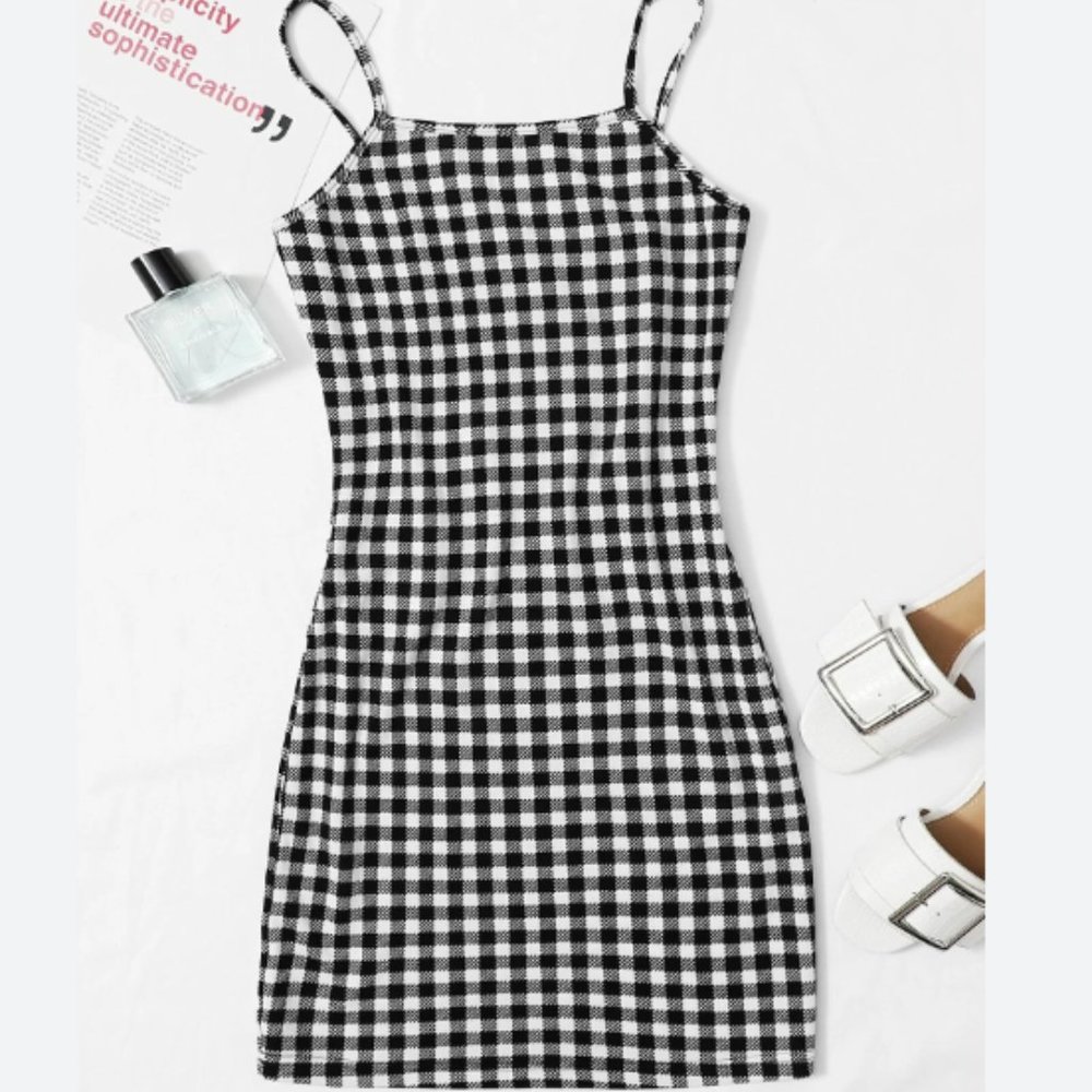 SHEIN Buffalo Plaid Dress